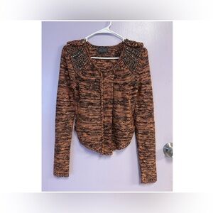 ASTR Women’s Studded Knit Pocket Sweater Size S